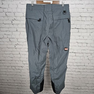 Marker Grey Zipped Pockets Straight Leg Snowboard Ski Pants Medium M (33x29)