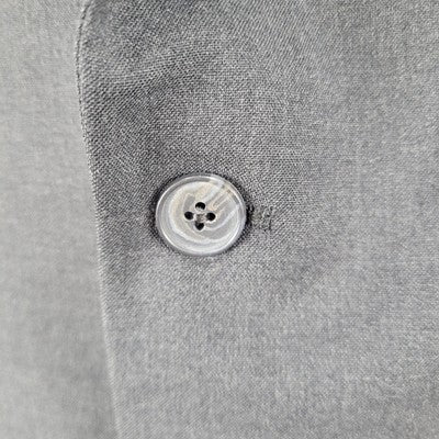 VTG Perry Ellis Portfolio Grey 2 Button Blazer Sport Coat USA Made Size 44L