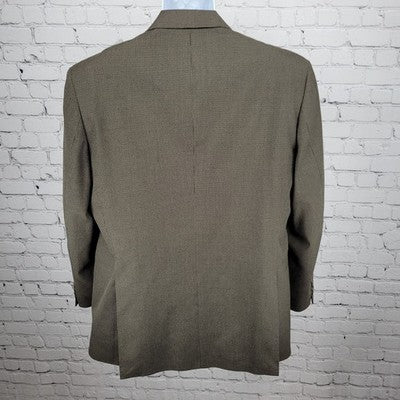Pronto Uomo Brown 2 Button Double Vented Notch Blazer Sport Coat 44L