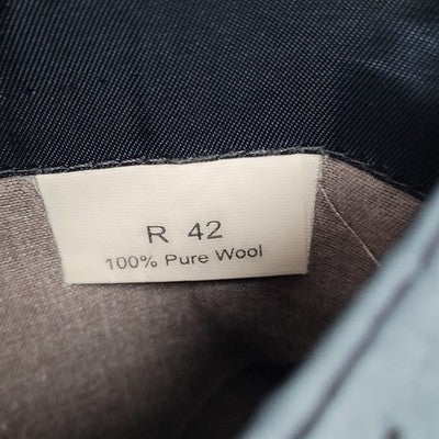 Jos A Bank Navy 100% Wool 2 Button Single Vented Notch Blazer Sport Coat 42R