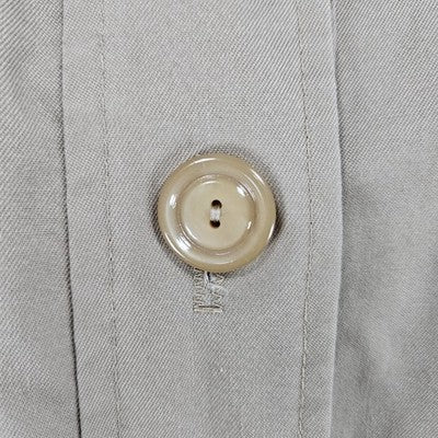 VTG Rain Or Shine Tan Removable Faux Fur Lining Buttoned Trench Coat USA Small S