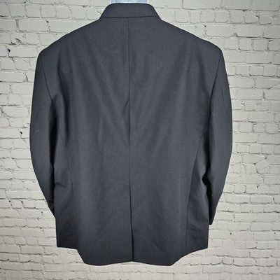 Edwards Navy Signature Natural Stretch 2 Button Notch Blazer Sport Coat 50R