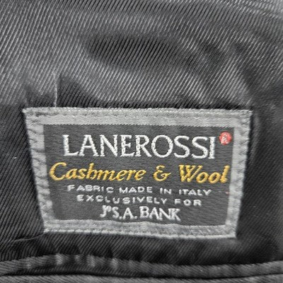 Jos A Bank Black Cashmere Wool Lanerossi Italian Corporate Collection Blazer 39R