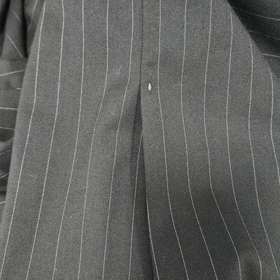 Chaps Black 100% Wool Pinstriped 3 Button Vented Notch Blazer Sport Coat 42R