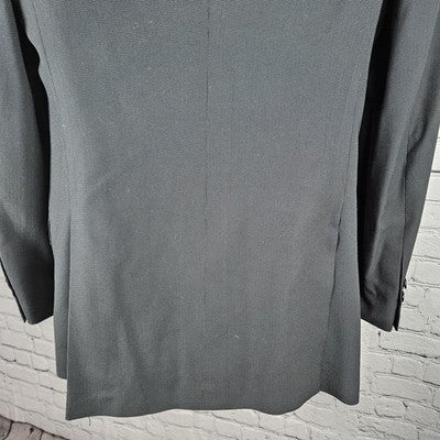 Marc Ecko Black Multitask 2 Button Double Vented Notch Blazer Sport Coat 38L