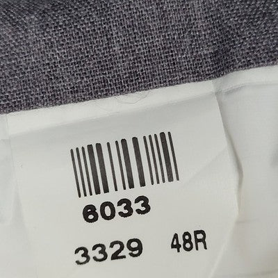 Stafford Grey Worsted Wool Blend 2 Button Notch Blazer Sport Coat Size 48R