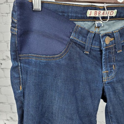 J Brand Mama J Dark Wash Straight Leg Maternity Jeans USA Made Size 25 (32x30)