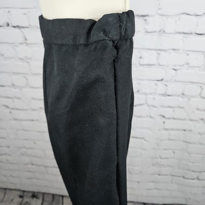 VTG Roaman's Black Gold Skirt Suit Set 2 Piece Double Breasted Jacket Medium M