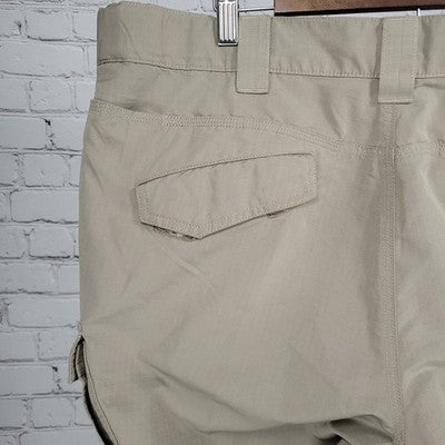5.11 Tactical Beige Lightweight Cargo Pockets Utility Straight Leg Pants 42x30