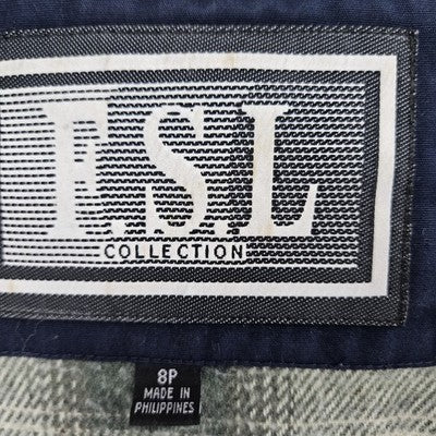 VTG F.S.L Collection Navy Belted Hood Removable Bodywarmer Liner Trench Coat 8P