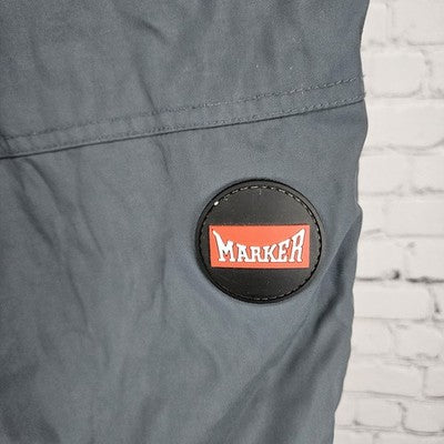 Marker Grey Zipped Pockets Straight Leg Snowboard Ski Pants Medium M (33x29)