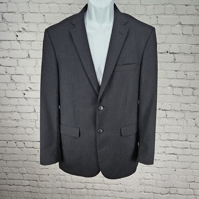 Joseph Jos A Bank Navy 100% Wool Slim Fit 2 Button Notch Blazer Sport Coat 40R