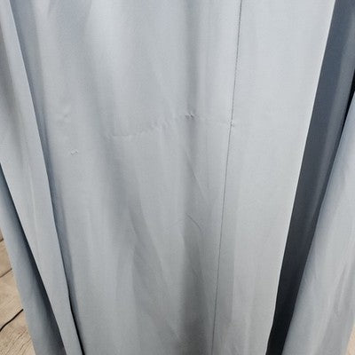 Jenny Yoo Blue Chiffon Strappy Open Back Side Slit Bridesmaid Maxi Dress 10