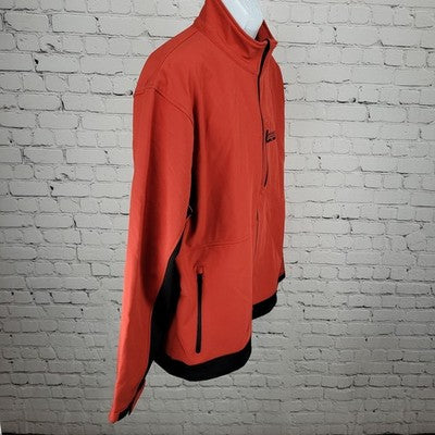 Golden Gate National Parks Conservancy Red Fleece Lined Stretch Jacket Size 2XL