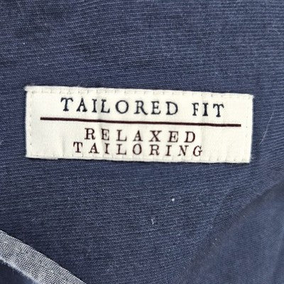Jos A Bank Navy Tailored Fit Relaxed Tailoring 2 Button Blazer Sport Coat 44R