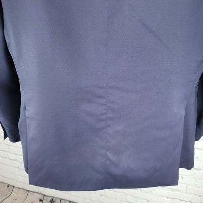 Jos A Bank Navy 100% Wool Tailored Fit Executive Blazer Sport Coat Size 42R