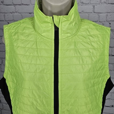 VSX Victoria's Secret Green Thermo Lite Pro Stand Up Collar Zip Vest Large L