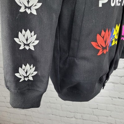 Pure Instinct Motor Club Black Snap Limited Edition Racing Jacket Large L
