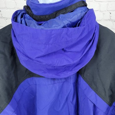 VTG Tyrolia By Head Blue Celtech Waterproof Hooded Insulated Ski Jacket Large L