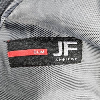 J Ferrar Grey Slim Fit Stretch 2 Button Double Vented Peak Blazer Sport Coat 42L