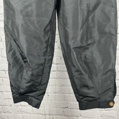 Kika Vargas Black Lightweight Elastic Waist Balloon Pants Size Large L 33x28.5