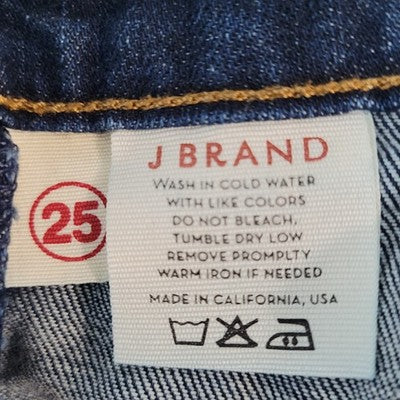 J Brand Mama J Dark Wash Straight Leg Maternity Jeans USA Made Size 25 (32x30)