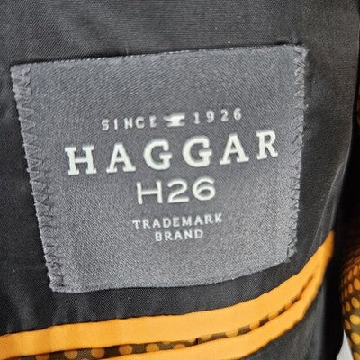 Haggar H26 Grey Slim Fit Stretch 2 Button Vented Notch Blazer Sport Coat 38R