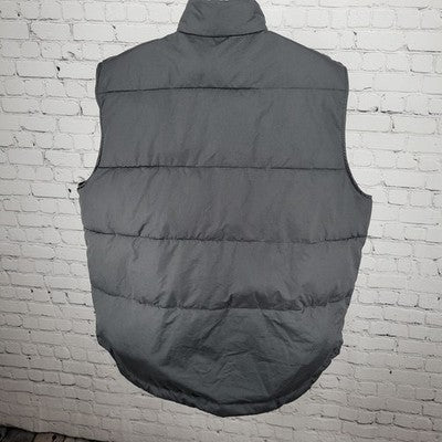 The Foundry Grey Insulated Full Zip Snap Pockets Lightweight Vest Gilet 2XL