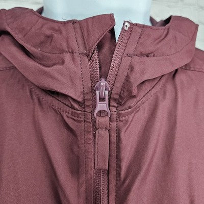 Texas State University Bobcats Maroon Logo 1/2 Zip Windbreaker Jacket Small S