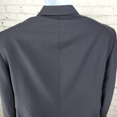 Jos A Bank Navy 100% Wool 3 Button Vented Notch Blazer Sport Coat Size 42R