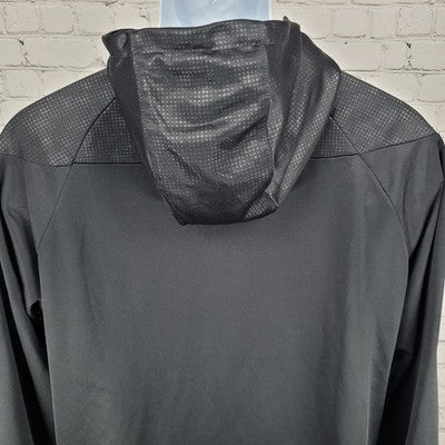 Louisiana Krewe FC Capelli Sport CS Dry Black Hooded 1/4 Zip Jacket Medium M