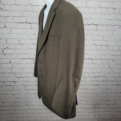 Pronto Uomo Brown 2 Button Double Vented Notch Blazer Sport Coat 44L