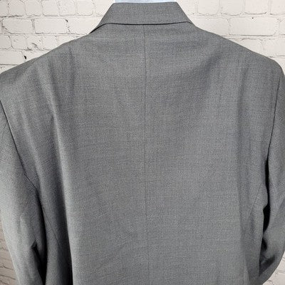Joseph Abboud Grey 100% Wool Super 110's Blazer Sport Coat USA Made Size 52R