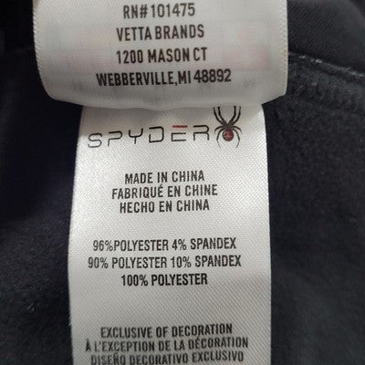 The Smart Factory Spyder Grey Black Full Zip Stand Up Collar Vest Gilet Medium M