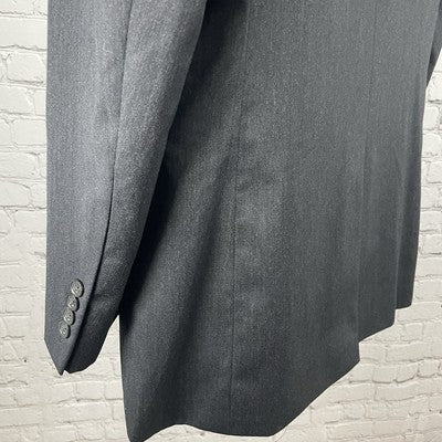 Jos A Bank Charcoal Grey 100% Wool 2 Button Vented Blazer Sport Coat Size 44L