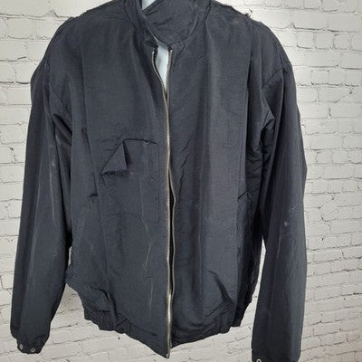 Alto Lakes Golf & Country Club Black Nylon Zip Windbreaker Jacket Size Large L