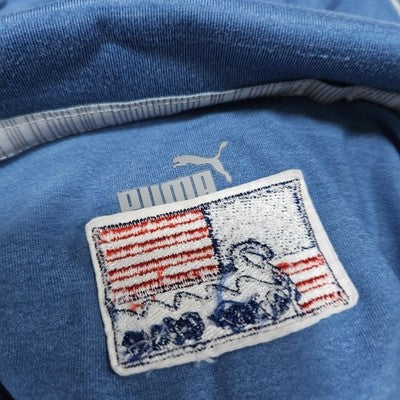 Puma River Place 2021 MGA RP Cup Blue Golf USA Flag Logo Polo Shirt Medium M