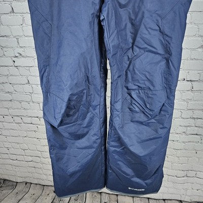 Columbia Navy Omni Tech Waterproof Breathable Snow Ski Pants Small (32x31)
