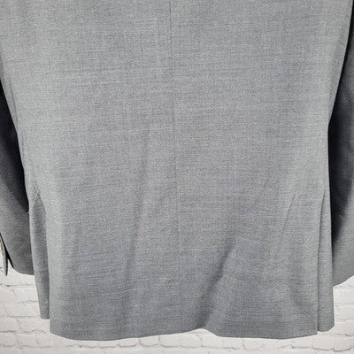 Jos A Bank Reserve Grey 100% Wool Super 120's Slim Fit Blazer Sport Coat 40R