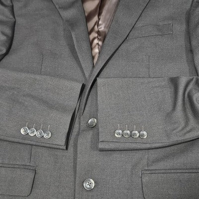 J.M. Haggar Brown Stretch 2 Button Single Vented Notch Blazer Sport Coat 42L