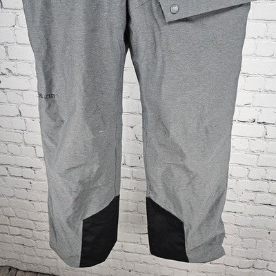 Marmot Grey Adjustable Waist Insulated Cargo Pocket Snow Ski Pants Kids XL