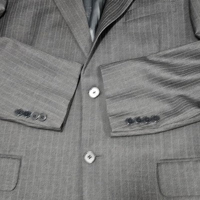 Joseph Abboud Black Label Grey 100% Wool 2 Button Blazer Sport Coat USA 40R