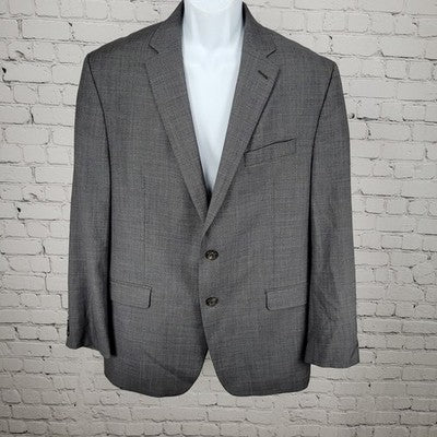 Lauren Ralph Lauren Grey 100% Wool 2 Button Notch Blazer Sport Coat Size 42R