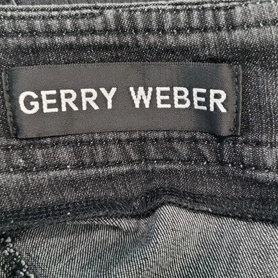 Gerry Weber Grey Denim Embellished Back Pockets Unlined Jean Maxi Skirt Size 10