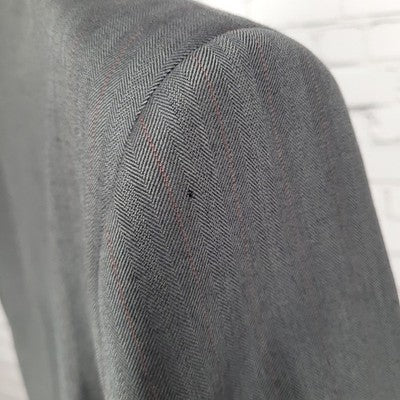 NWD VTG Royal Classic Grey Pinstriped Notch Blazer Sport Coat USA Made Size 42