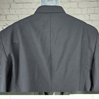 Edwards Navy Signature Natural Stretch 2 Button Notch Blazer Sport Coat 50R