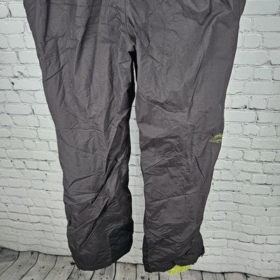 Columbia Brown Green Omni Tech Bugaboo Insulated Snow Ski Pants L (36x32) *tear