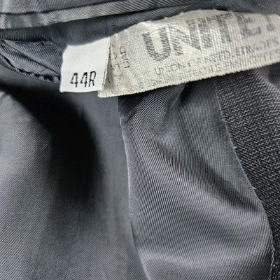 VTG Hart Schaffner Marx Grey 100% Wool 2 Button Vented Blazer Sport Coat USA 44R