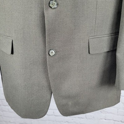 Pronto Uomo Brown 2 Button Double Vented Notch Blazer Sport Coat 44L