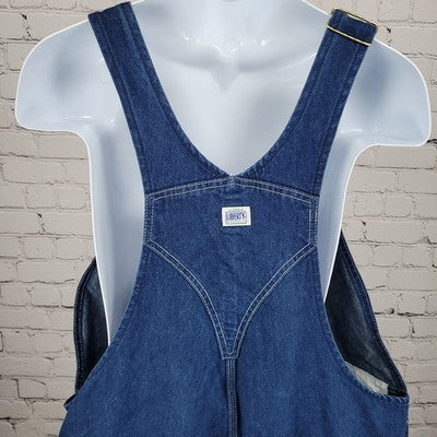 Liberty Blue Denim 100% Cotton Carpenter Pockets Workwear Overalls Size 42x30